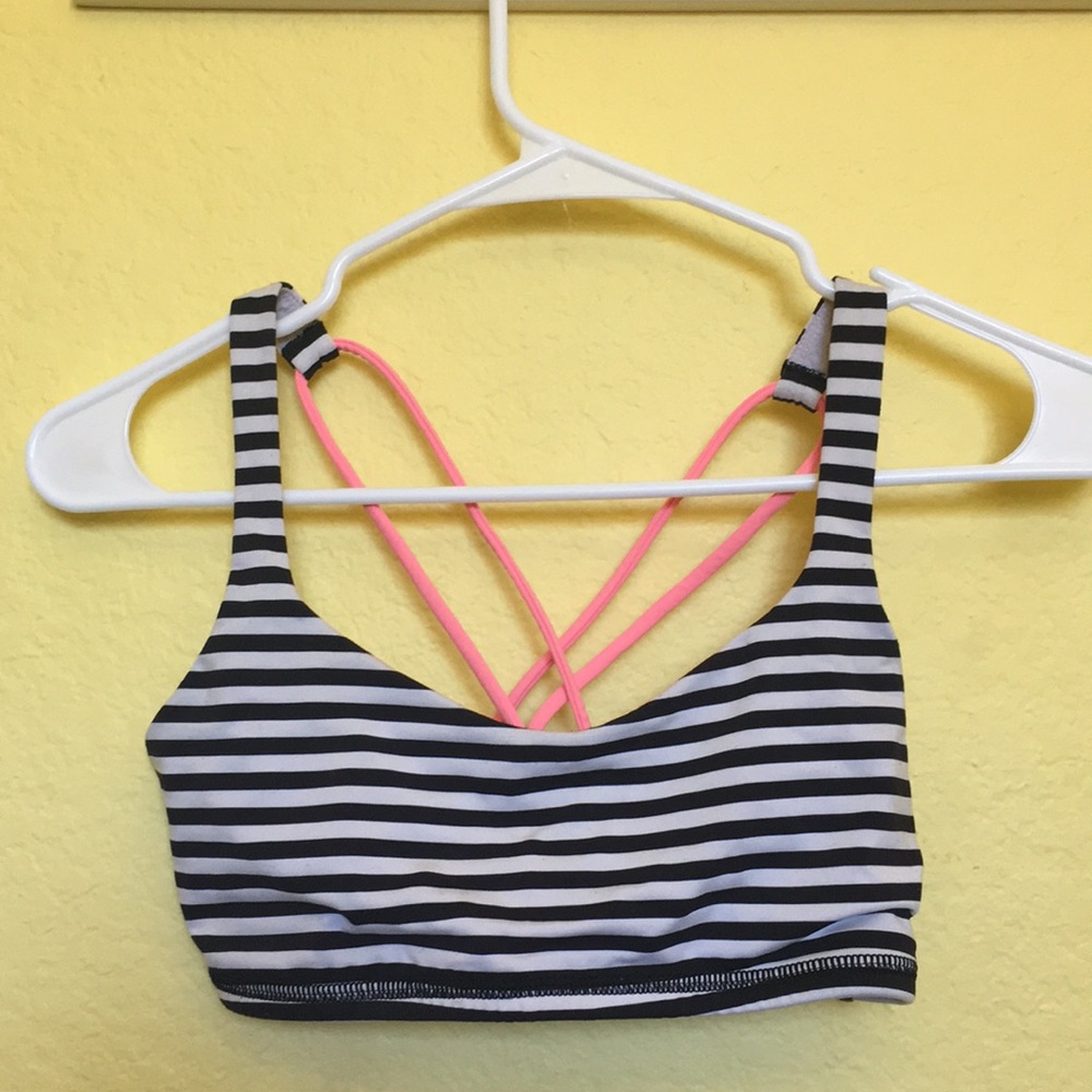 Lululemon Striped Free To Be Sports Bra